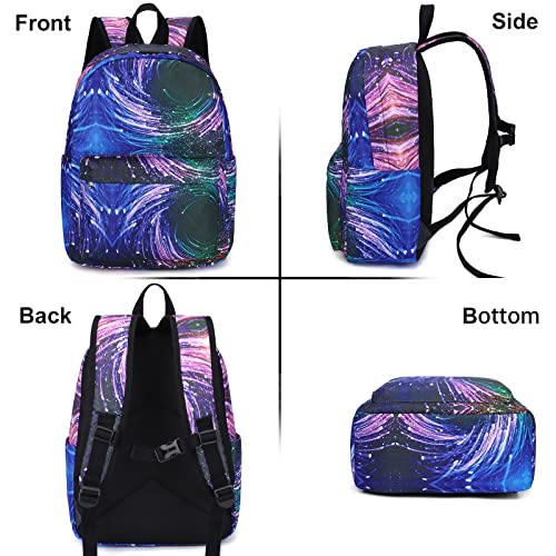 Camtop Backpack For Girls Kids School Backpack With Lunch Box Preschool Kindergarten Bookbag Set (Tie Dye Starry Blue) #TOP2