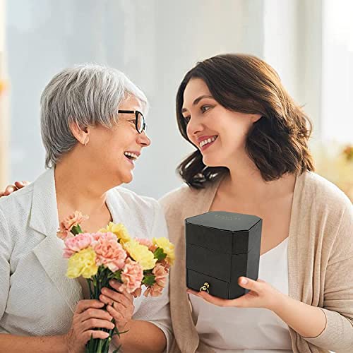 nordic runes Colar Preserved Real Rose with I Love You, presente de aniversário para mulheres, prese