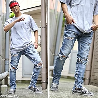 Amazon | [クラブノイズ] ジーンズ ロングパンツ ジーパン