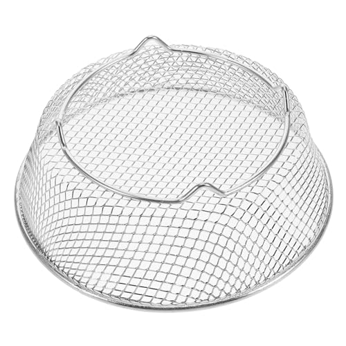 GANAZONO Stainless Steel Airfryer Basket Rack for Oven Barbecue Accessories Round Hanging Skewers Silver