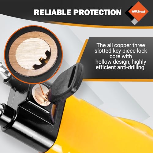 image for AV Steel Steering Wheel Lock, Universal Double Hook Car Theft Preventi