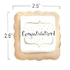 Congrats Cookies Party Favors Congratulations | 24 Pack Individually Wrapped | Cookie Treats Snacks Gifts Desserts for Guest Engagement Graduation Wedding New House Job Promotion