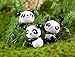 Lauren 28 Pack Plastic 3D Panda and Emulation Bamboo Cake Toppers Decorations for Birthday Theme Party