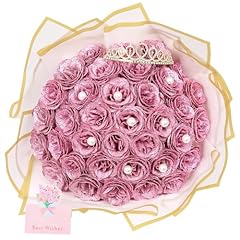 Pink Glitter Rose Bouquet 36 Pcs