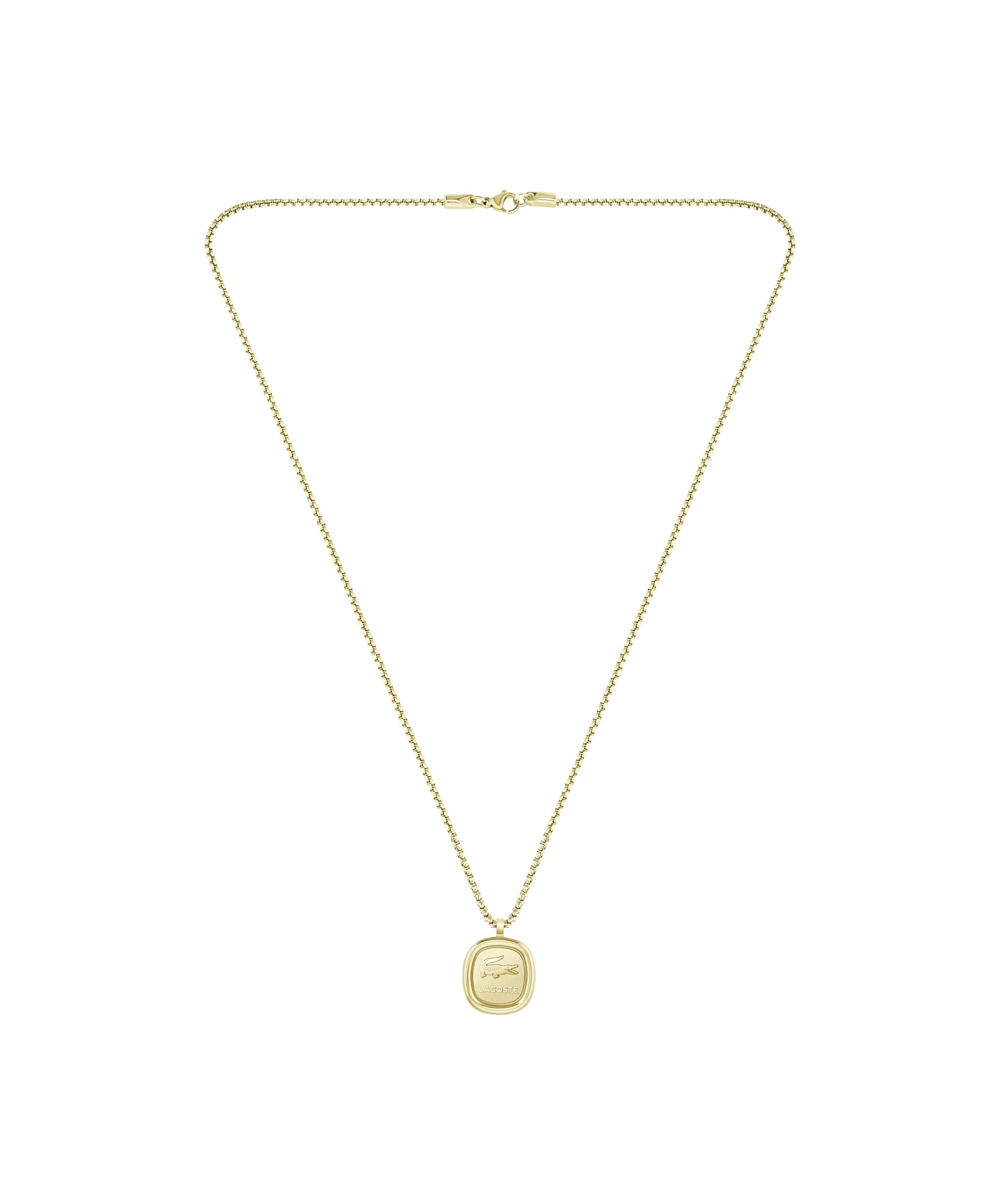 Lacoste Men's VIGOR Collection Pendant Necklace in Yellow Gold - 2040411