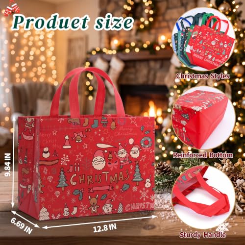 Christmas Gift Bags 8 pcs Reusable Non Wove $5 - image 2