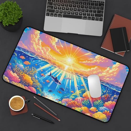 Tapis de souris animaux marins Kawaii mignon esthétique espace travail
