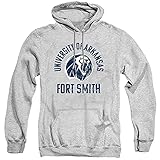 University of Arkansas Fort Smith Official Lions Logo Unisex Adult Pull-Over Hoodie,Athletic Heather, 2X-Large