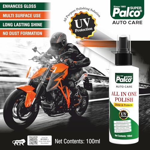 Image of PALCO Combo Auto Care 3 Products | Windshield 100ml, Shine Sponge and All in one Polish 100ml with Applicator, Auto Care Solution for Removing Dirt & Shining Cars and Bikes