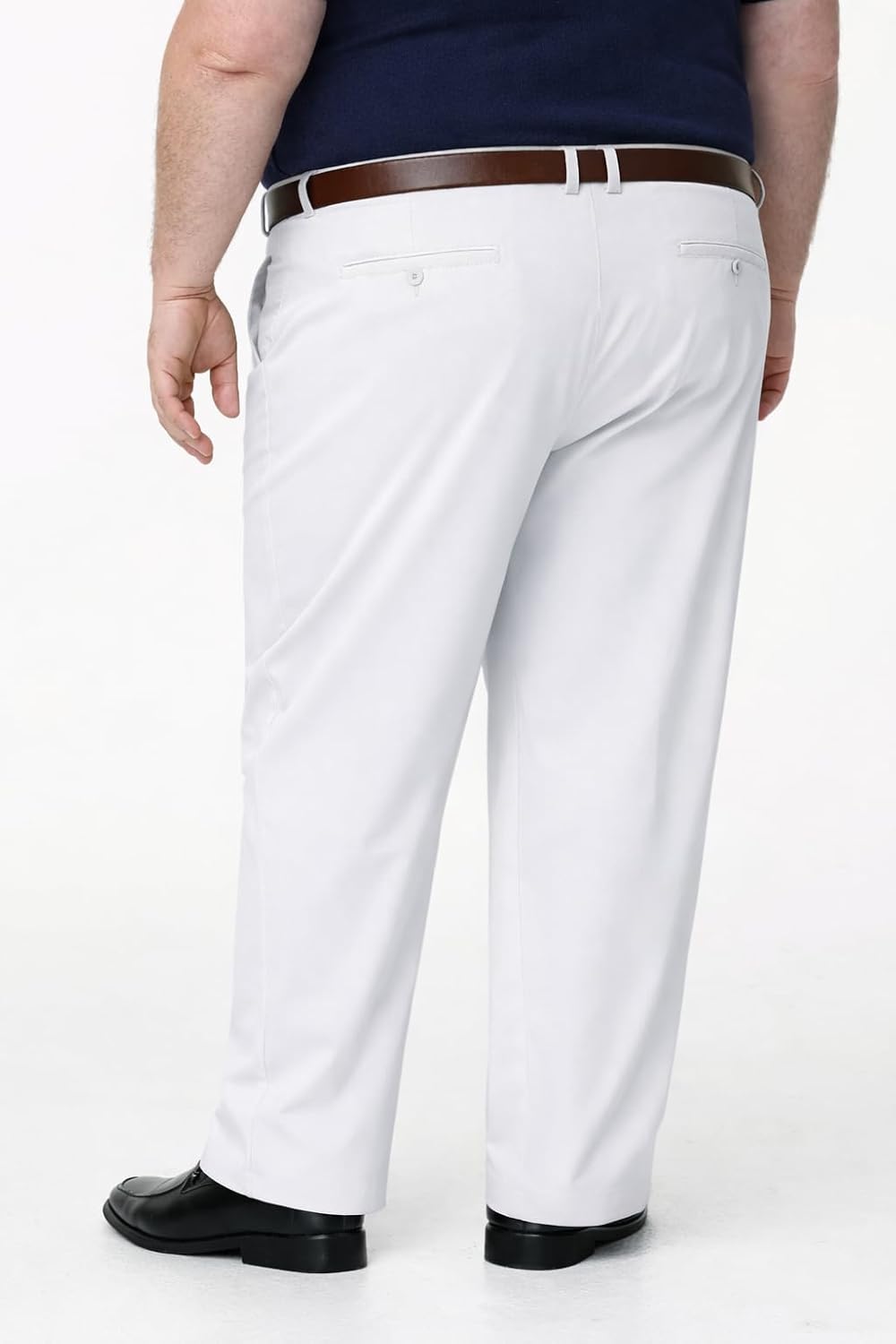 Mens Classic Fit Golf Pants Stretch Dress Pants 30''/32''/34'' Lightweight Casual Suit Pants with Pockets - Image 2