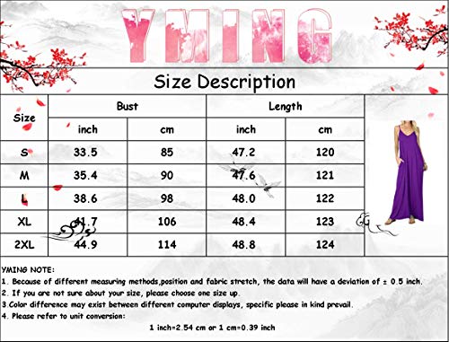 YMING - Vestito da spiaggia da donna, con scollo a...