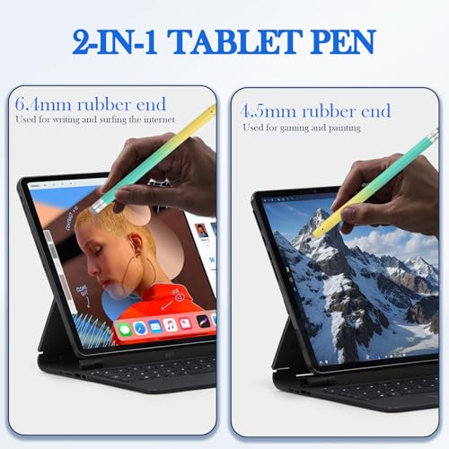 Pióro do tabletu 2 w 1, 4 szt. pojemnościowych długopisów, rysik dotykowy, rysik do i-pad, i-phone, smartfony, ekran dotykowy i tablet, kompatybilny ze wszystkimi ekranami dotykowymi