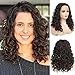 Produktbild Lace Front Wig Braun Schulterlange lockiges Perücken für Frauen Kostüme Synthetische Lace Front Perücke mit Perückenkappe