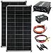 Produktbild SOLARTRONICS Komplettset 2x 140 Watt Solarmodul 1000 Watt Wandler Laderegler Photovoltaik Inselanlage