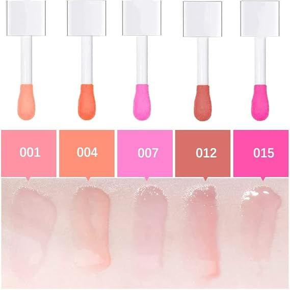Plumping Lip Oil, Tinted Lip Balm Hydrating Lip Gloss, Long Lasting Nourishing Lip Glow Shine Lip Tint #All