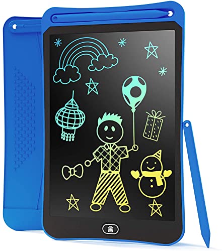 Image of SYGA LCD Writing Pad, 12 inch Kids Doodle & Scribble Boards Erasable Writing Tablet for Kids Adults, Blue