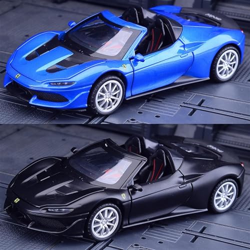 Image of 1:32 Ferrari J50 Alloy Metal Diecast Car Model Pullback Toy Car with Openable Doors & Light, Music for Gift,Party Decorations Toy (Color As Per Available) (Black)
