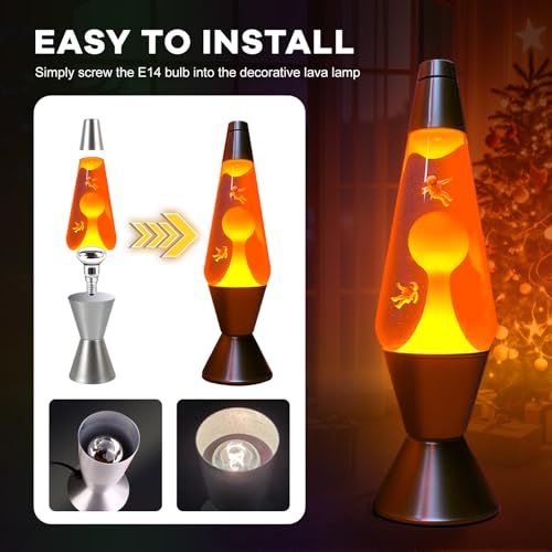 SCNNC Reflektorlampen E14 R39 230V Reflektorbirne Dimmbar Lavalampe Birne – Ansicht 5