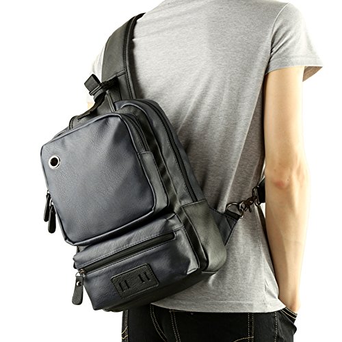 Sac à bandoulière poitrine hommes étanche pour le sport et loisirs extérieurs