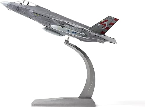 Miniatura 6 de NUOTIE F-35C Lightning 172 Metal Fighter Model Kits con soporte 3 versiones ABC DieCast Alloy Jet Replica Pre-Build Militar Aircraft Collection para