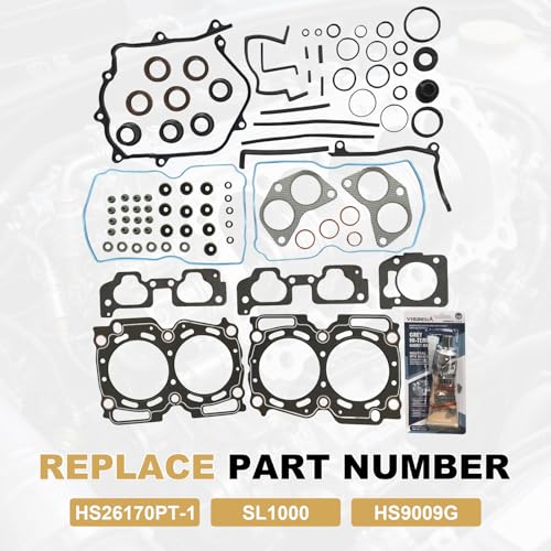 Image of Partsflow Engine Cylinder Head Gasket Set For 2000-2003 Subaru Legacy Outback for 1999-2003 Subaru Impreza Forester for 2003 Subaru Baja 2.5L Replacement For HS26170PT-1