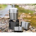 Keith Ti3061 Grade 1 Pure Titanium Canteen Mess Kit with Integrated Stove - Image 2