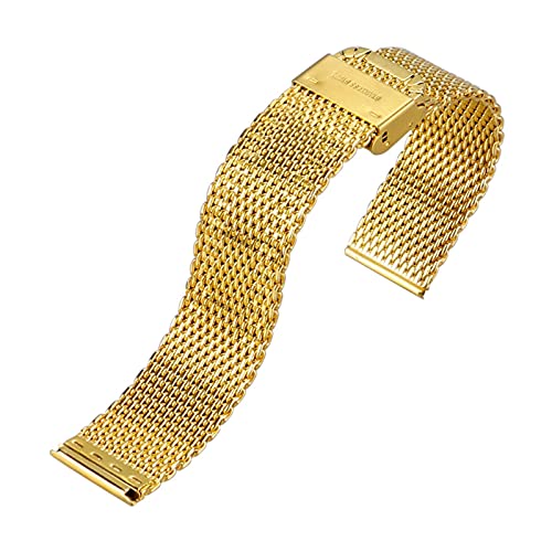 Bracelet de montre acier or 20mm 22mm du bureau aux soirées élégantes