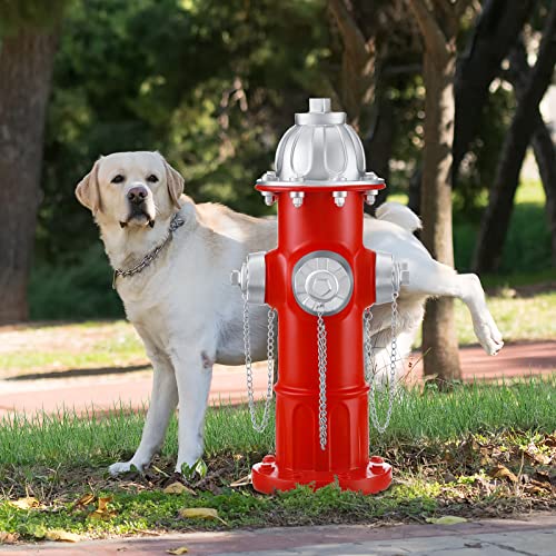 2 Pcs Fire Hydrant For Dogs To Pee On Dog Fire Hydrant Pee Post 14.5 X 5.3 Inch Puppy Red Pee Post For Dogs Outdoor Statue With 4 Plastic Stakes For Garden Backyard Decorations Firefighter Gifts #TOP3