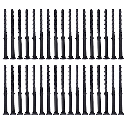 AUEAR, 50 Pack Case Fan Soft Silicone Anti Noise Reducing Vibration Screws Rivet Mounting for or CPU 65mm