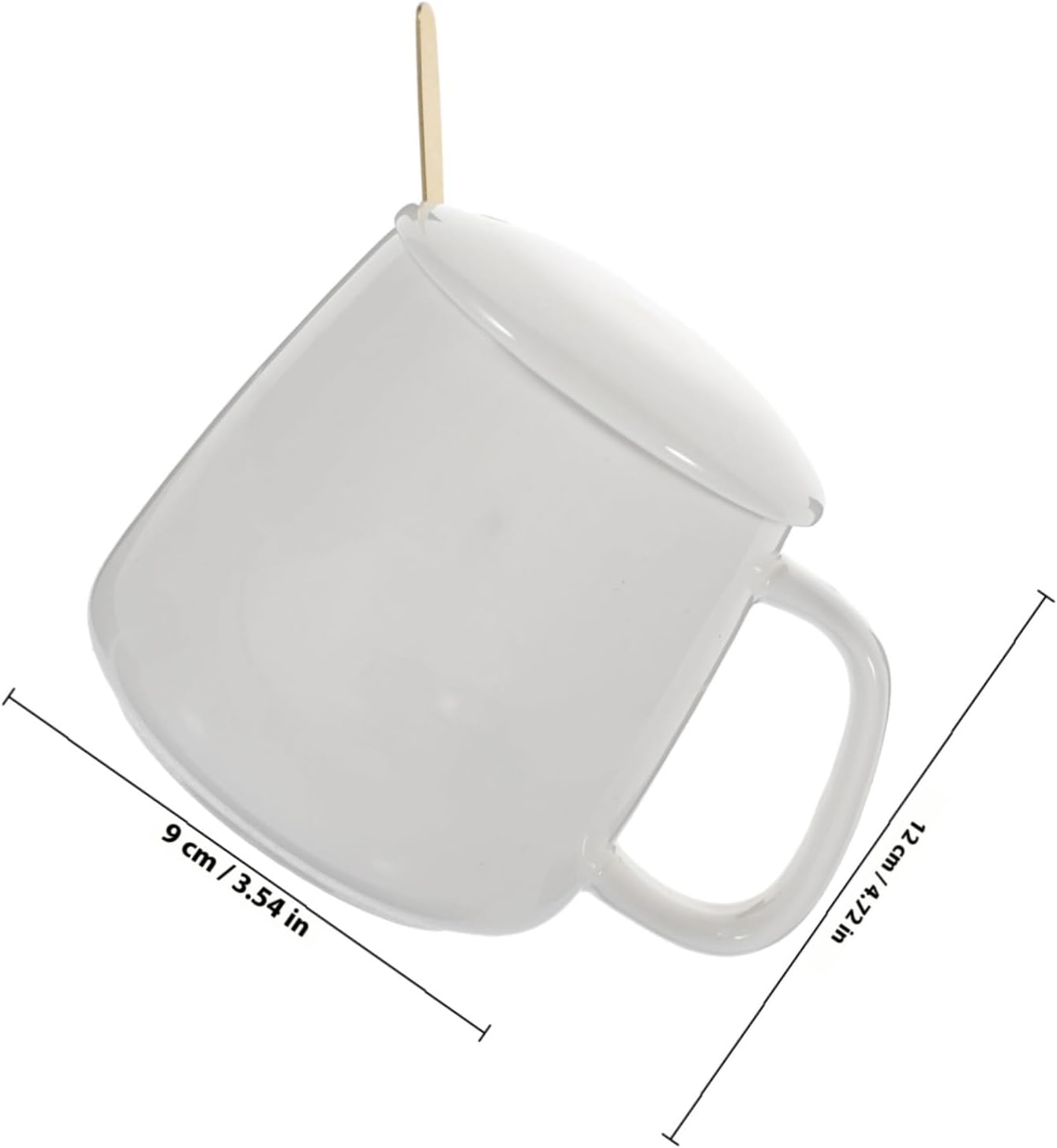 VANZACK Ceramic Coffee Mug Warmer with 55℃ Thermostat USB Heating Cup Coaster for Milk Heating, Cream Color Sensor Home Office Beverage Warmer