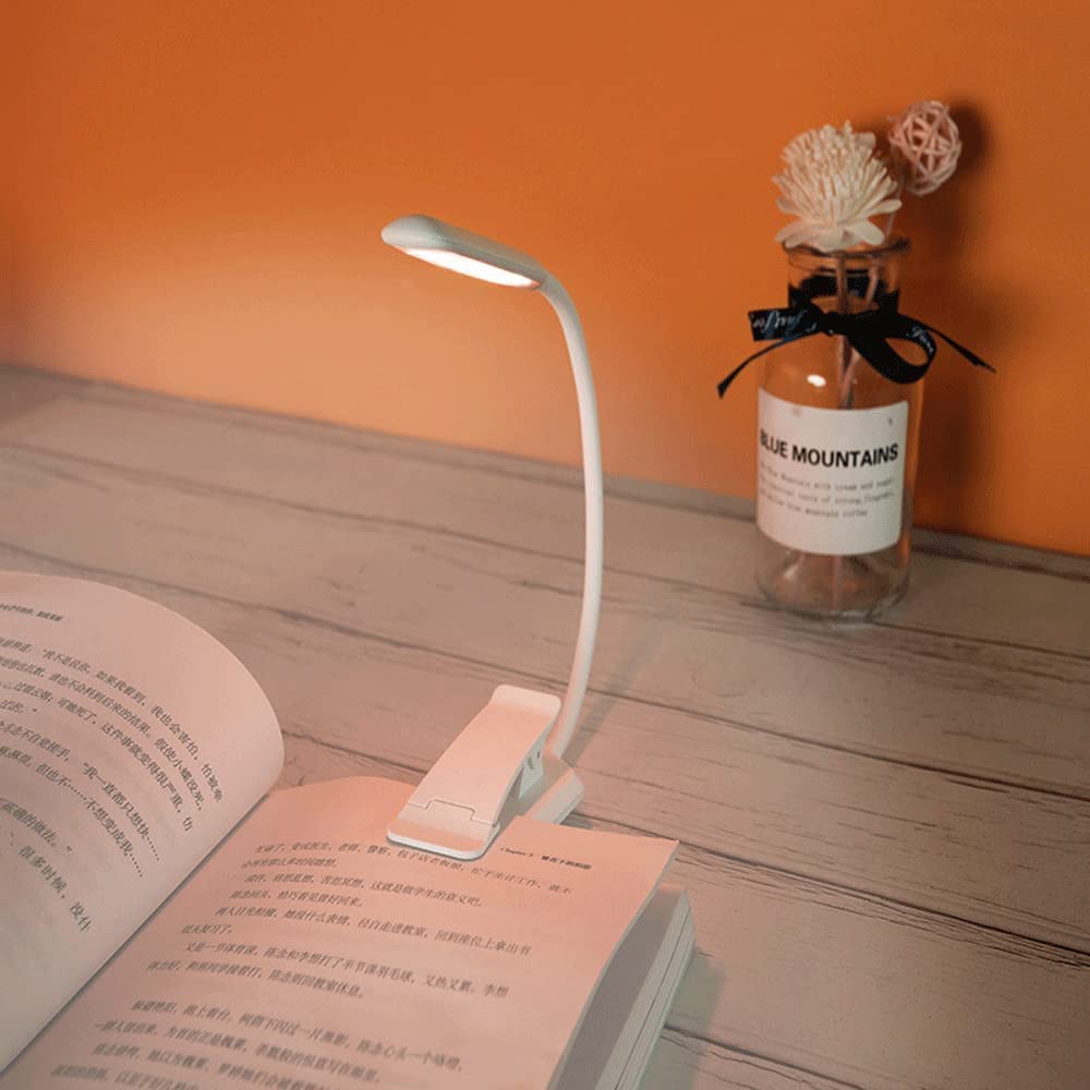 Lampada Da Tavolo Per Ufficio Lampada Da Tavolo A LED Con Clip Lampada Da Tavolo Ricaricabile USB Per Protezione Degli Occhi Da Lettura, Interruttore Tricolore Tattile Per Scrivania, Comodino Lampada
