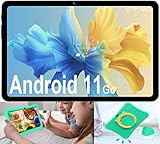 🌷【Contenido del paquete】: 1x tableta PC, 1x funda protectora de silicona para niños, 1 xcargador, 1x cable tipo C, 1 xmanual de usuario