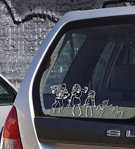 Zombie Family Car Stickers (By GAMAGO)