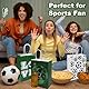 Fußball Papiertüten, 12 Stück Fussball Geschenktüten Partytüten Party Mitgebsel Tüten Gastgeschenk Fussball für Kindergeburtstag Kinder Geschenk