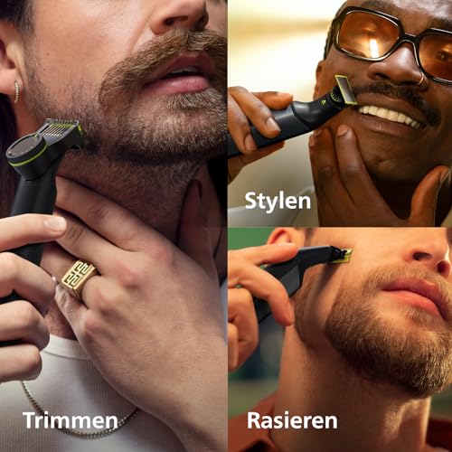 Philips OneBlade Pro 360 Face & Body - Elektrischer Bartschneider, Rasierer und Bodygroomer,...