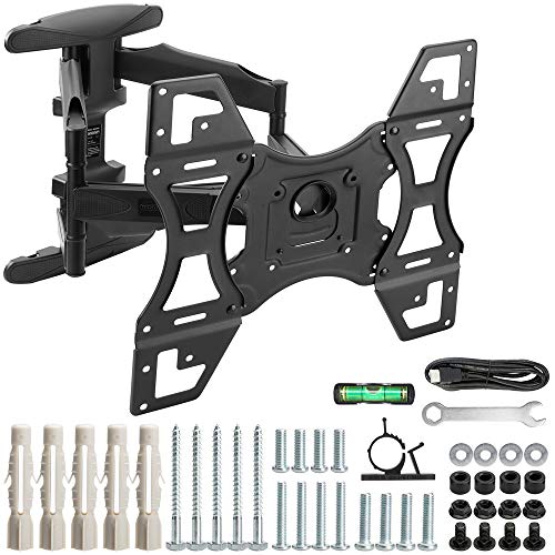 TV Wandhalterung Monzana 32-75 Zoll VESA 400 x 400 Schwenkbar Neigbar Fernseher TV Wandhalter Flach Curved Wandhalter 105kg