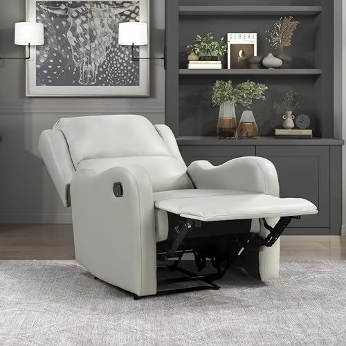Sillón reclinable con tela Taupe miniatura 6