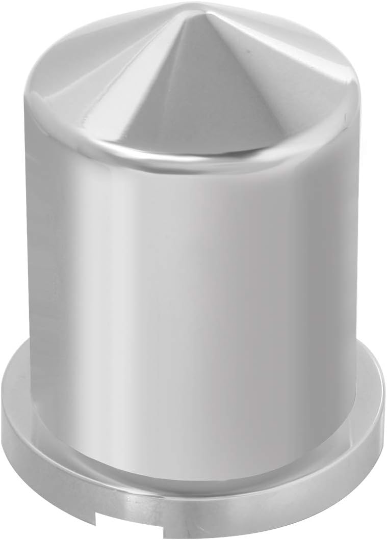 GG Grand General10141SP Pointed Chrome Plastic Nut Cover w/Flange Fits, Set of 10