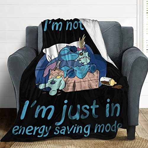 Cute Cartoon Throw Blanket Ultra-Soft Flannel Fleece Warm Throw Blankets Couch Sofa Bed Living Room Blanket For Kids Adults 60"X50" #TOP1