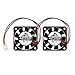 2-packs 40 x 40 x 10mm 4010 12V 0.10A Brushless DC Cooling Fan 2pin AV-F4010MB UL CE