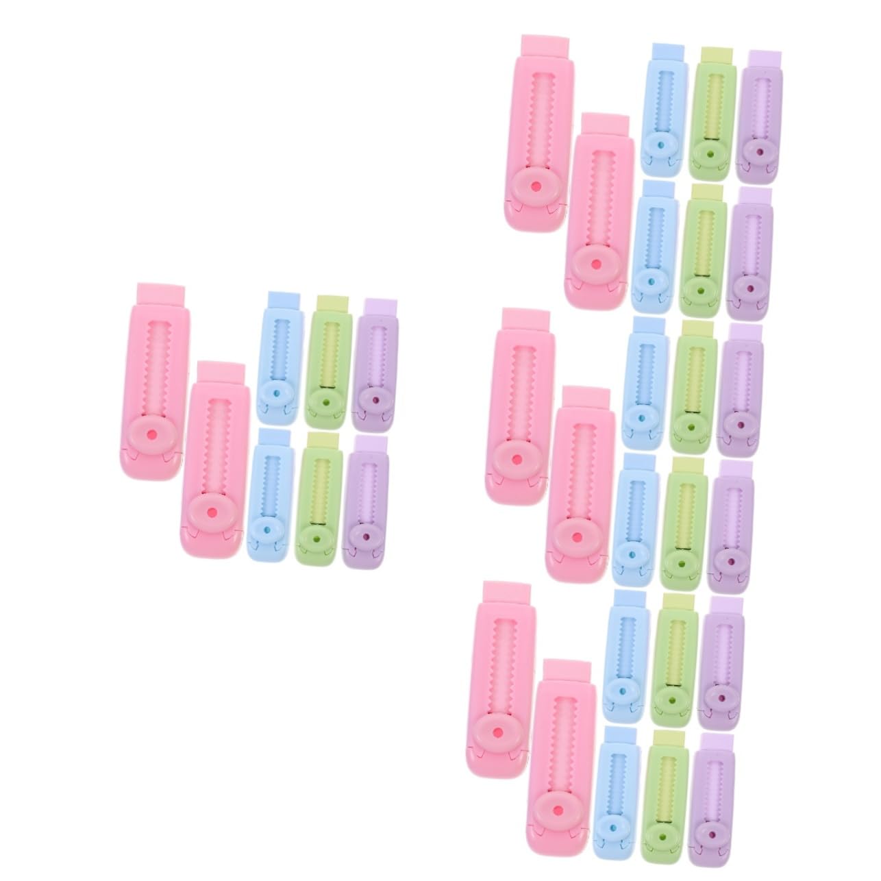 DOITOOL 4 Ensembles Rétractable Couleur École Pour Élèves Traces Pratique Pour Examens Et Tests Scolaires 8 Pièces * 4