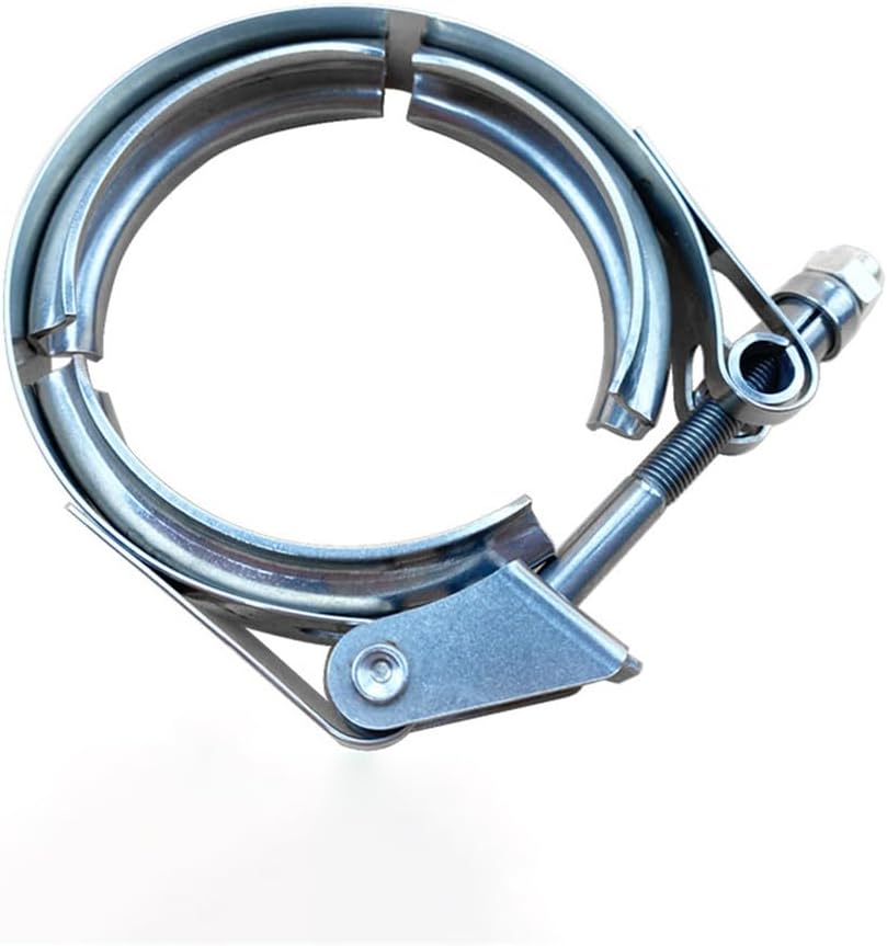 Hose clamp, Exhaust Clamp Kit, Stainless Steel V-Band 304 Set with Male and Female Flanges 1.5-6 inches(4inch-102mm)