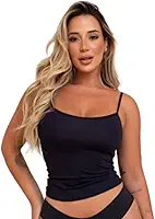 Regata Básica Segunda Pele Não Marca Blusa Feminina Lisa Camisete Casual Thais