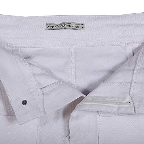 Women's Midi Knee Length Workout Cotton Pencil Skirts with Front Pockets and Slit3