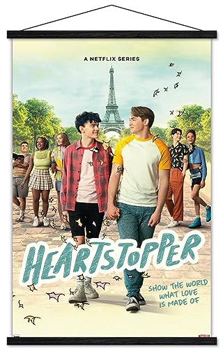 Poster Heartstopper 2 pret a offrir avec cintre de suspension noir pour fan