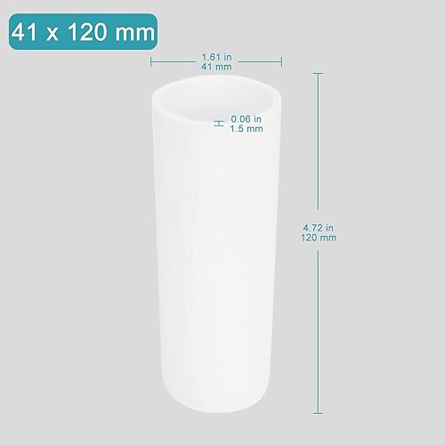 Miniatura 2 de stonylab Dedal de extracción de celulosa, 1.614 in de diámetro exterior con 4.724 in de longitud y 0.098 in de grosor para aparatos de extracción