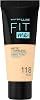Maybelline Light Beige Fit Me Matte and Poreless Foundation Number 118, 30 ml