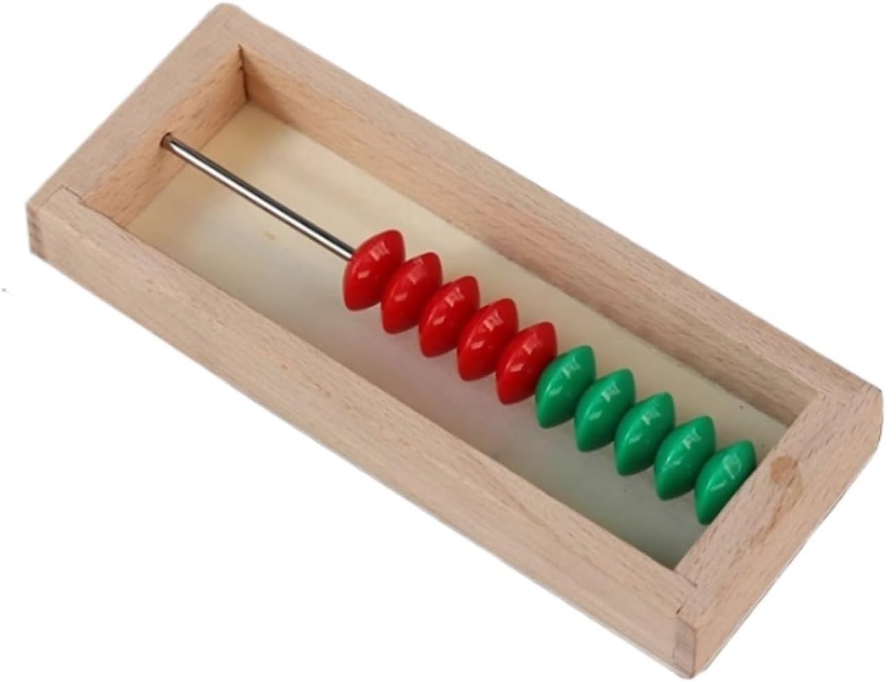 Abacus Wooden Abacus Colored for Counting Math Bead Counters Learn and Numbers School Supplies Office Supplies(20 Beads)