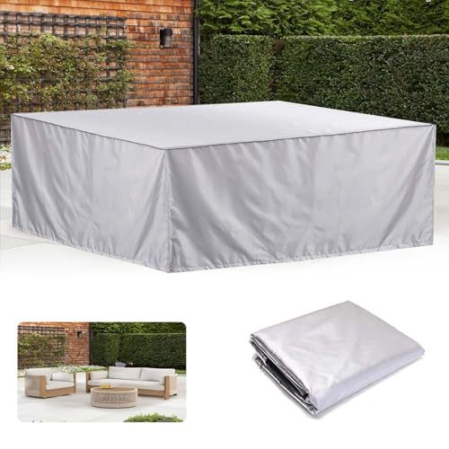 Bâche table jardin imperméable et au vent anti-UV 600D
