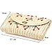 EVEOUT Stroh Clutch Umhängetasche Damen Obst Banane Kirsche Muster Mode Schultertaschen Strand Geldbörse Sommer